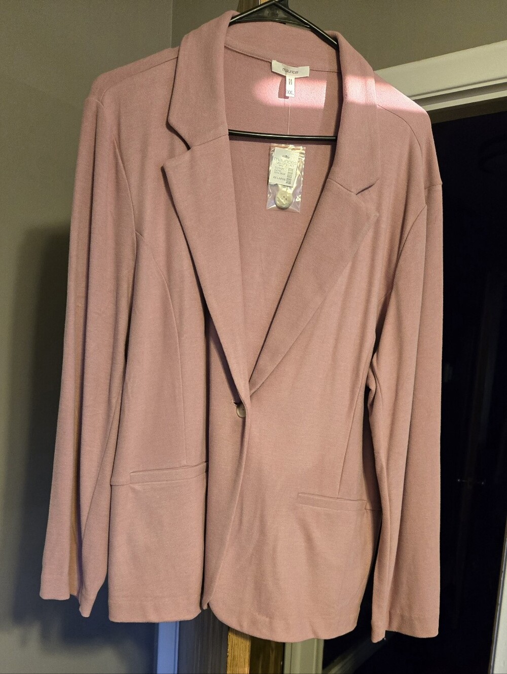 Maurices Dusty Rose Single-Button Blazer